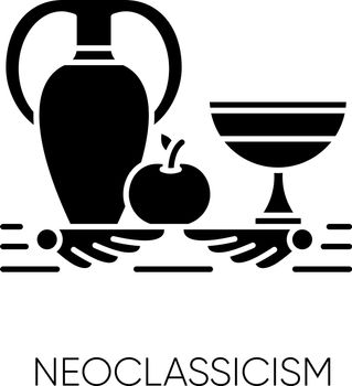 Neoclassicism black glyph icon