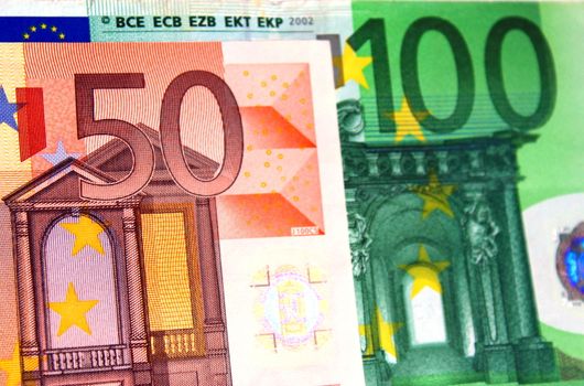 50 and 100 euros notes