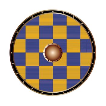 Round Shield With the Flag Of Surrey
