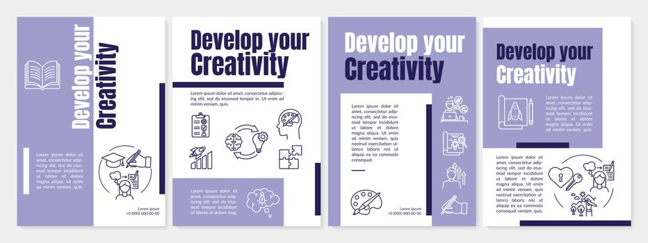 Develop your creativity brochure template