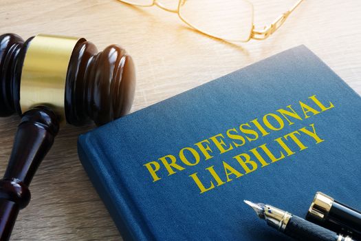 Professional liability on a court table.