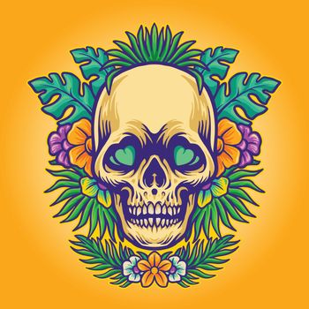 Skull summer and exotic