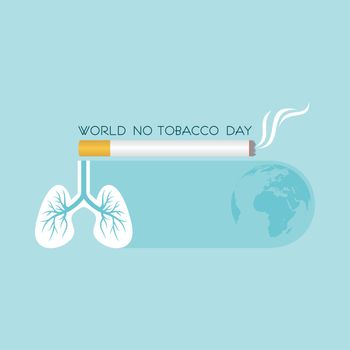 Illustration Of World No Tobacco Day - 31 may