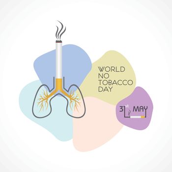 Illustration Of World No Tobacco Day - 31 may