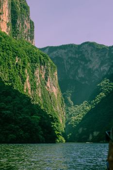 Sumidero canyon in Chiapas Mexico