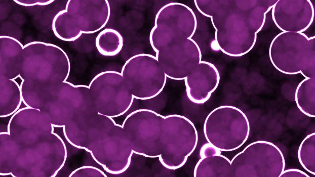 Purple Luminescent Glowing Cells Seamless Background Textures