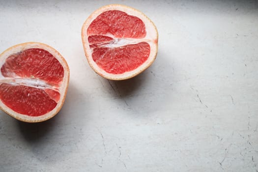 Grapefruit on a white background