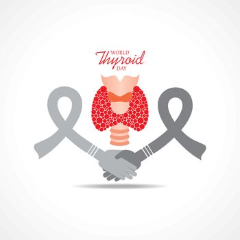 Vector illustration for World Thyroid Day which is held on 25 may