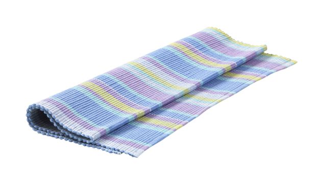 Colorful striped cotton placemat