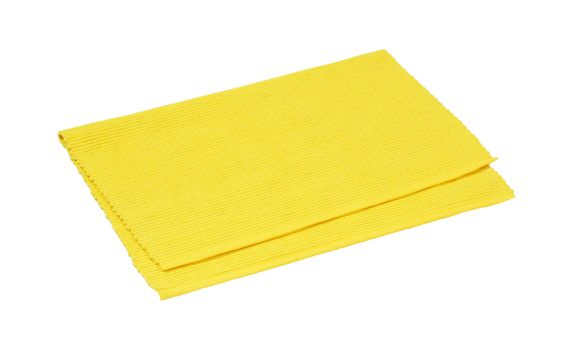 Yellow ribbed cotton placemat