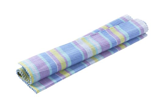 Colorful striped cotton placemat