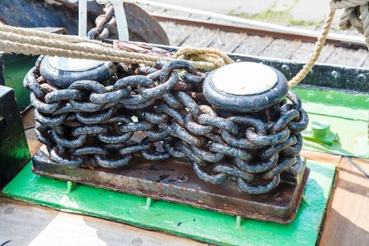 ship rigging and chains