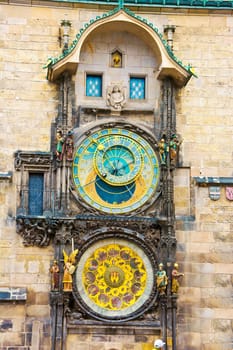 Prague. Old Town Hall with Orloj Astronomical Clock.