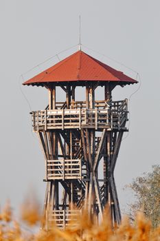 Birdwatching observation tower, Hungary Hortobagy