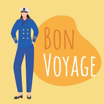 Bon voyage social media post mockup