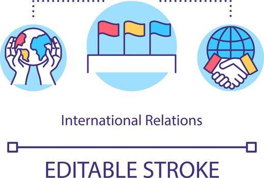 International relation concept icon