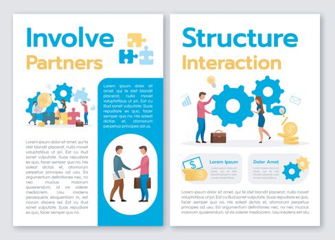 Involve partners brochure template