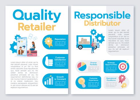 Quality retailer brochure template