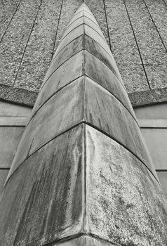 Abstract Brutalist Architecture Detail