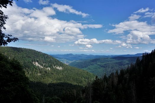 View from the Col de la Schlucht over the Vosges