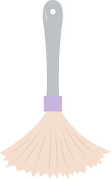 Feather duster, illustration, vector on white background.