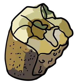 Chipotle gouda and jalapeno twice baked potatoes, illustration, 