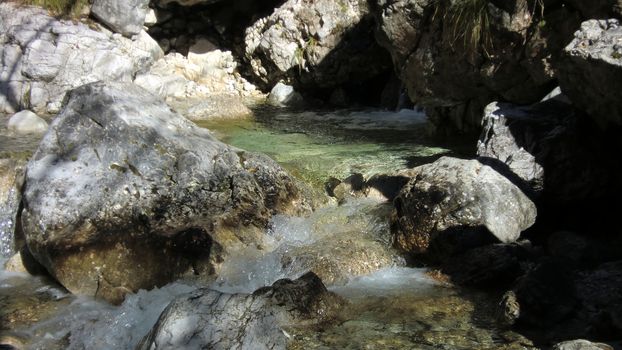 Watercourse in the dolomites