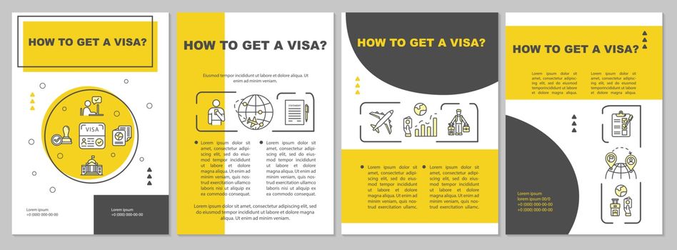 Visa approval brochure template