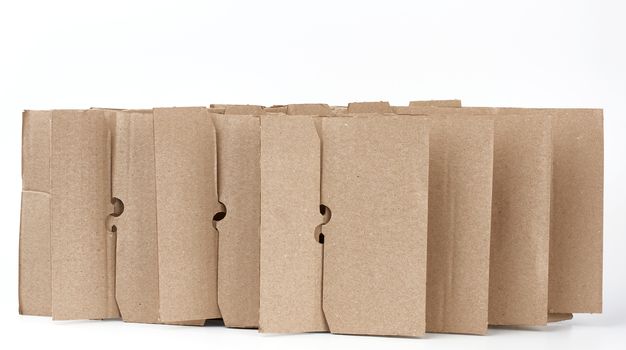 brown cardboard partition for a box, a subject for transporting 