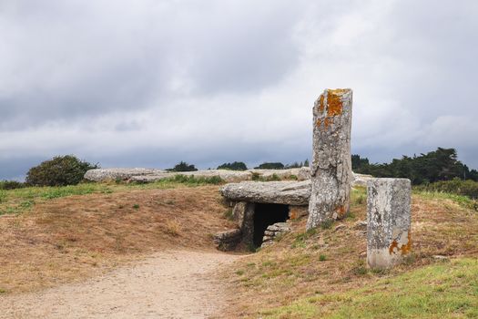 Dolmen Pierres Plates - famous megalithic monument 