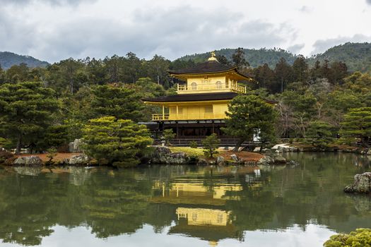 The Golden Pavilion at Kinkakuji Temple