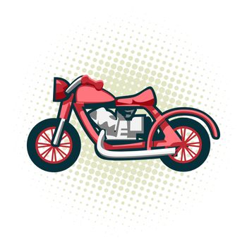 The classic retro motorcycle. This is the great example of an old racing bikes.
