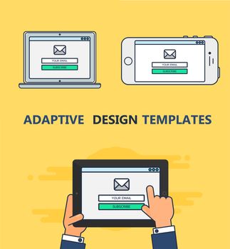 Web Template of Adaptive Email Form