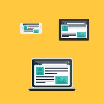 Web Template of Adaptive Site or Article Form