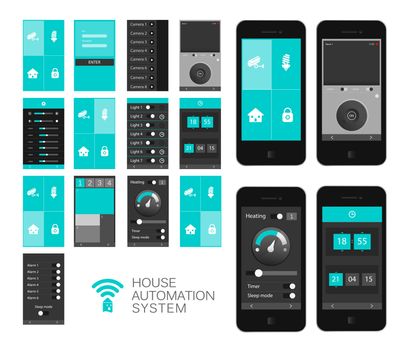 Home automation app interface 