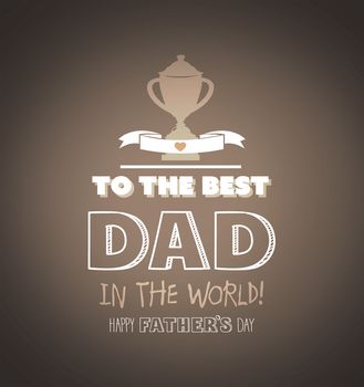 Fathers day greeting vector