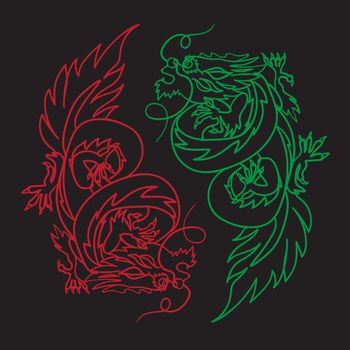 Chinese Dragon Oriental Feng Shui