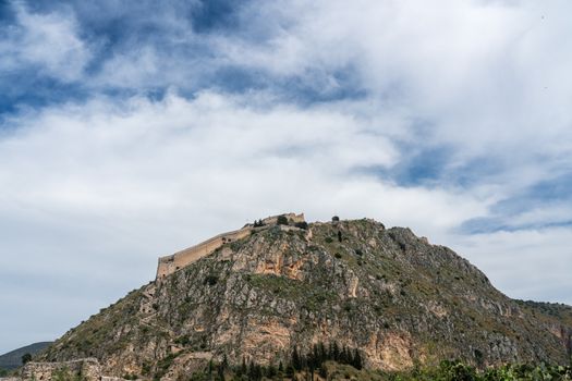 Hilltop fortress of Palamidi at Nafplio in Greece