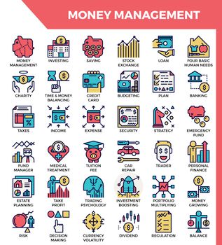 Money management icons