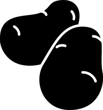 Potato black glyph icon