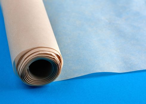 rolled brown parchment paper roll for baking 