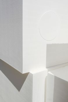 styrofoam blocks, close-up