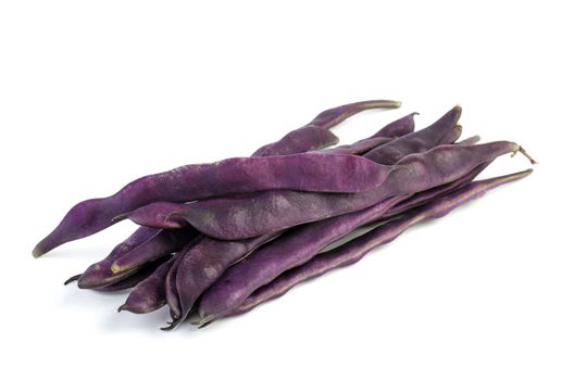 Purple kidney bean pods