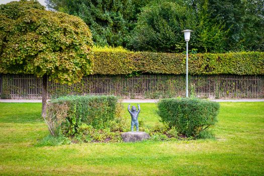 figure in a park Tutzing Bavaria Germany
