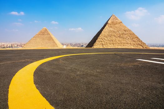 Pyramids at Giza Cairo Egypt