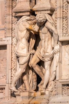 statue at Cathedral Milan Italy