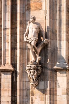 statue at Cathedral Milan Italy