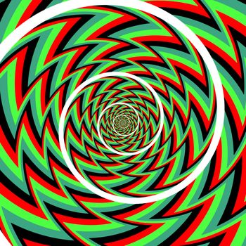 optical illusion spiral background