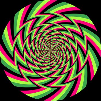 optical illusion spiral background