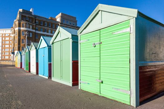 Colorful Brighton beach huts